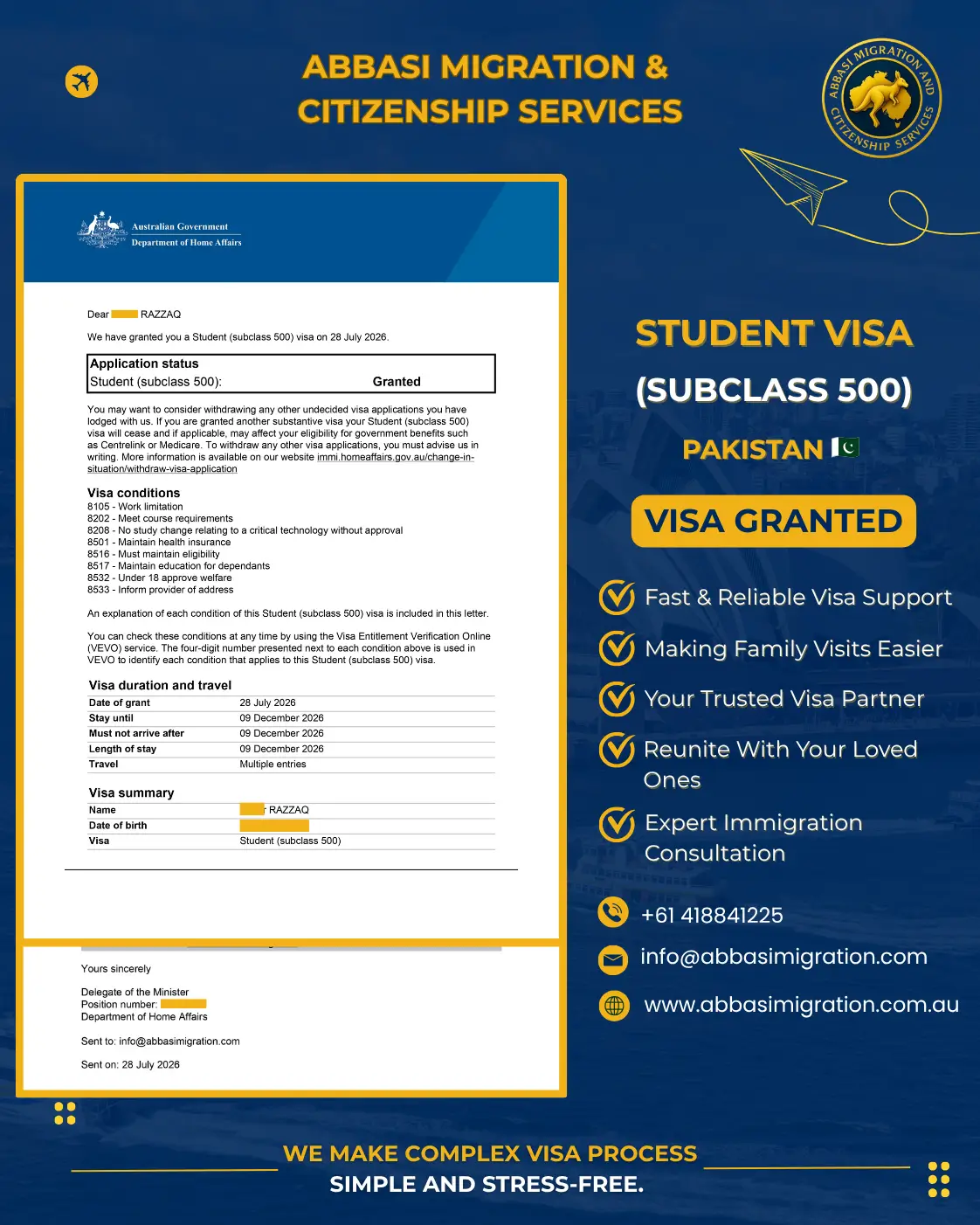 Student Visa Abbasi Migration & Citizenship Services (7)